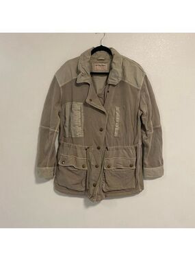 Free People Jacket Women Size XL Sweet Sage We the free Saturday Utility Jacket